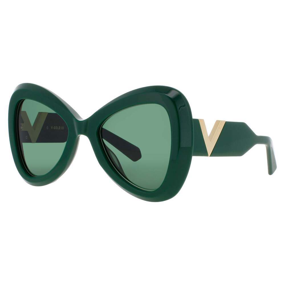 Valentino VLS-138C Sunglasses Dark Green Acetate